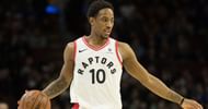 DeRozan's 45 points helped the Raptors edge past Sixers. Credit: USA Today